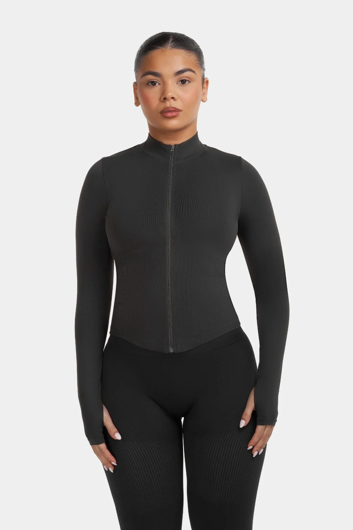 Sculpt Shapewear Jacket | Charcoal Grey - Image 2