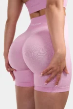 Seamless Sculpt Ribbed Contour Shorts | Pink - Image 5