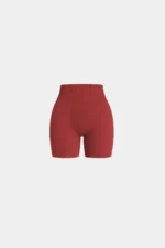 Seamless Sculpt Ribbed Contour Shorts | Cherry Spice - Image 6