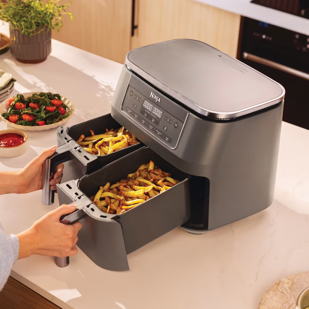 Ninja 6-in-1 Dual Zone Air Fryer 7.6L DZ300UK - Image 6