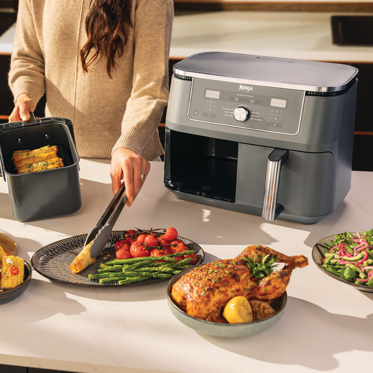Ninja MAX 6-in-1 Dual Zone Air Fryer 9.5L DZ400UK - Image 3