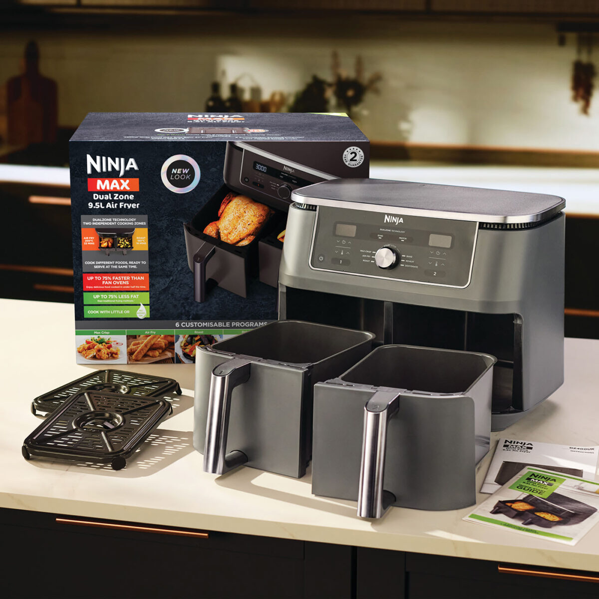 Ninja MAX 6-in-1 Dual Zone Air Fryer 9.5L DZ400UK - Image 8