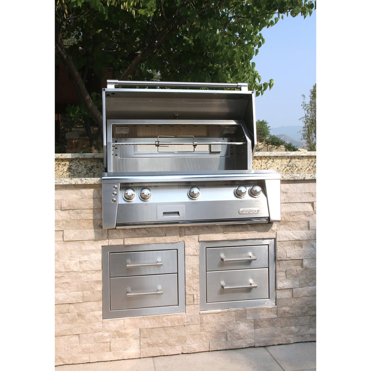 Alfresco ALXE 56-Inch Built-In Gas All Grill with Sear Zone Burner & Rotisserie - ALXE-56BFG-NG/LP - Image 2